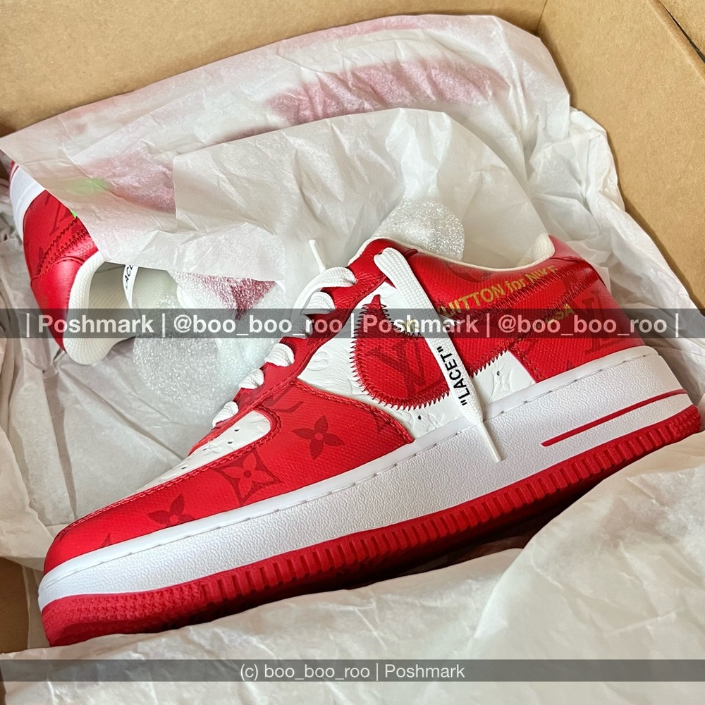 NWT 🆕 Nike Air Force 1 Louis Vuitton Low Sneakers, by Virgil Abloh, Sp/Su2022 - Picture 11 of 15